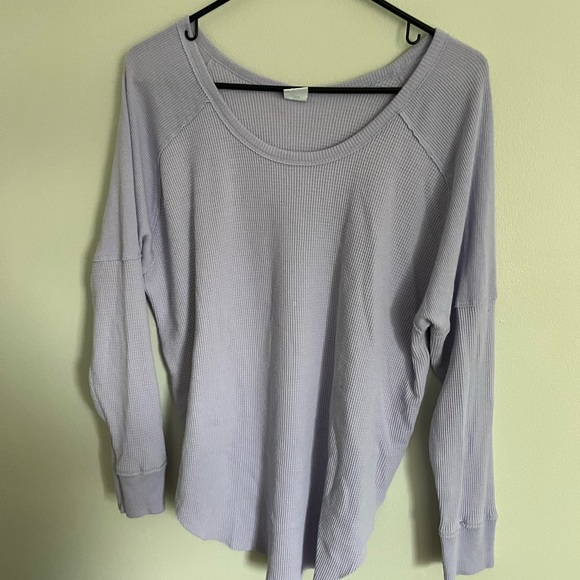 Aritzia TNA Waffle Knit Longsleeve - Picture 3 of 3